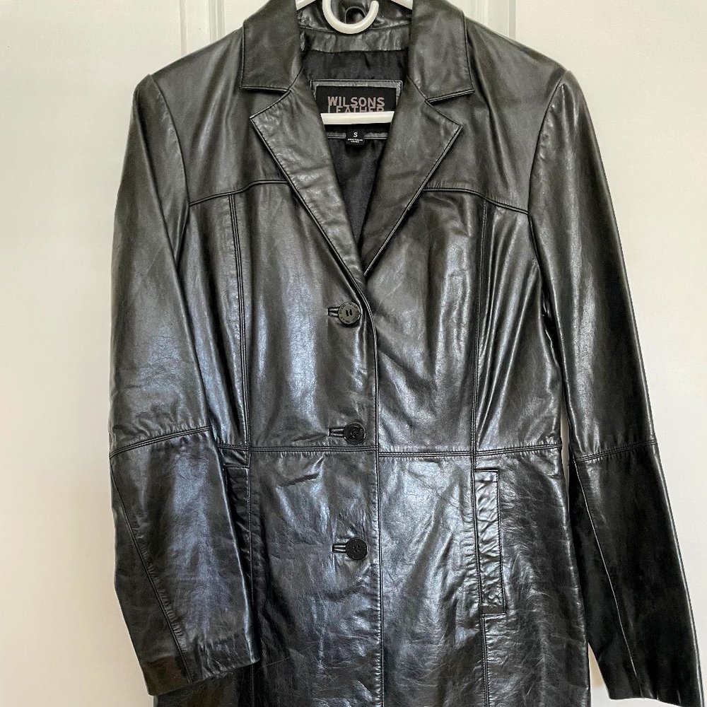 Wilson's Leather Black Women's Long Jacket